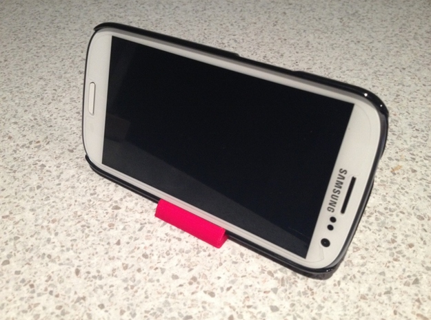 Phone Stand - Cover Edition in White Processed Versatile Plastic