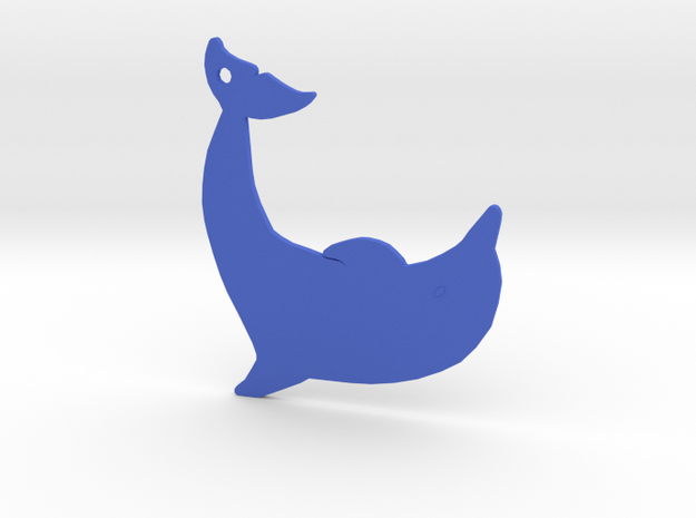 Dolphin in Blue Processed Versatile Plastic