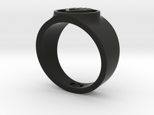 Black Death GL Ring Sz 14 in Black Natural Versatile Plastic