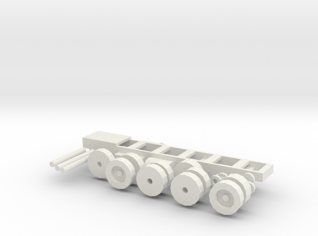 Mack MR Chassis, tires, spacers, axles in White Natural Versatile Plastic