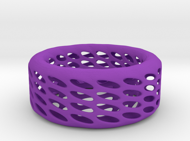Eggcup Ring in Purple Processed Versatile Plastic