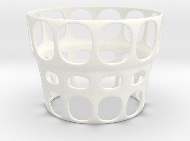 Eggcup Big Hole in White Processed Versatile Plastic