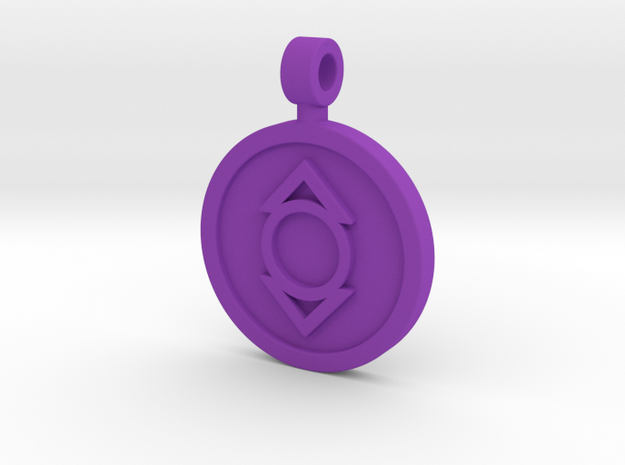Indigo Pendant in Purple Processed Versatile Plastic