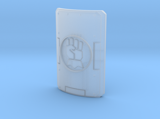 1 shield with gauntlet motif in Smooth Fine Detail Plastic