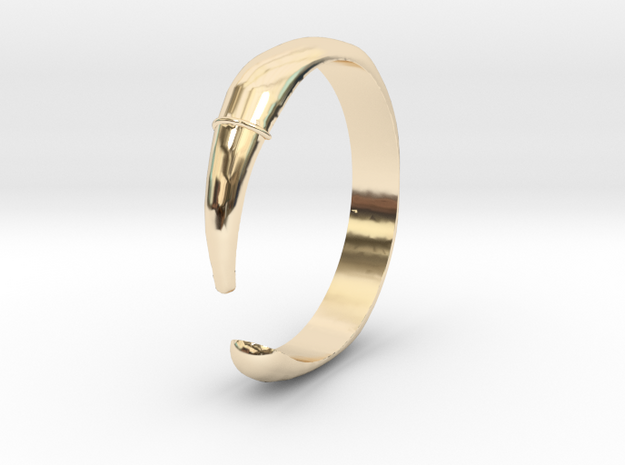 Single Claw Ring - Sz. 8 in 14K Yellow Gold