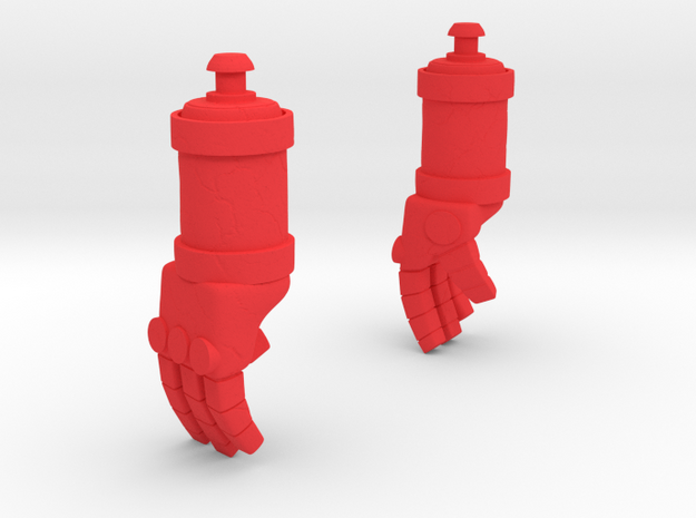 Hellgauntlets in Red Processed Versatile Plastic