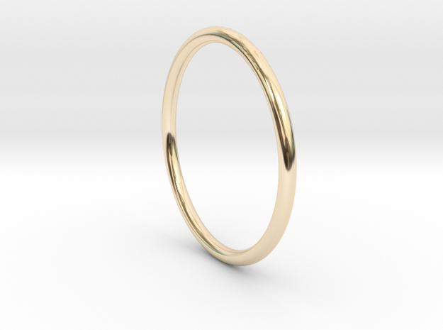 Round One Ring - Sz. 6 in 14K Yellow Gold