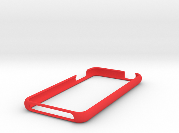 IPod Touch Bumper in Red Processed Versatile Plastic