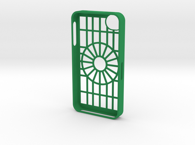 iphone 4s circle 1 in Green Processed Versatile Plastic