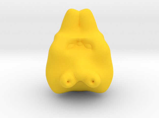 Domo toy in Yellow Processed Versatile Plastic