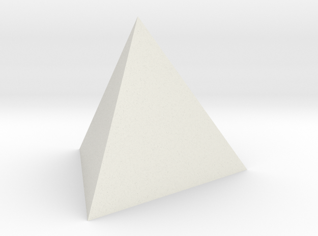 Tetrahedron 4er 40mm  in White Natural Versatile Plastic