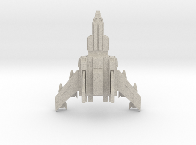 Jetfighter Print 3d Print in Natural Sandstone