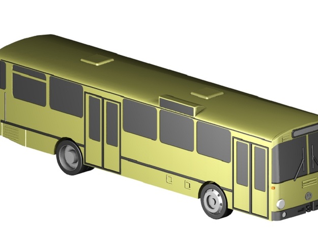 Stadtbus / City bus (1:220) in Tan Fine Detail Plastic
