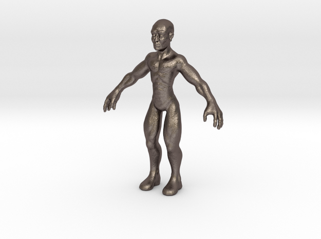 Character01-large in Polished Bronzed Silver Steel