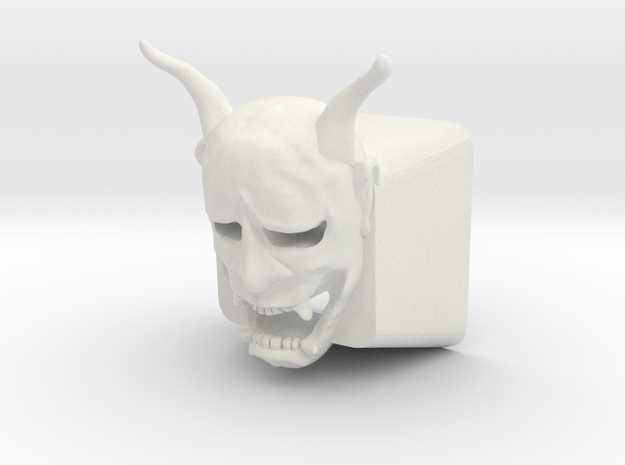 Cherry MX Hannya Keycap (with cutouts for LEDs) in White Natural Versatile Plastic
