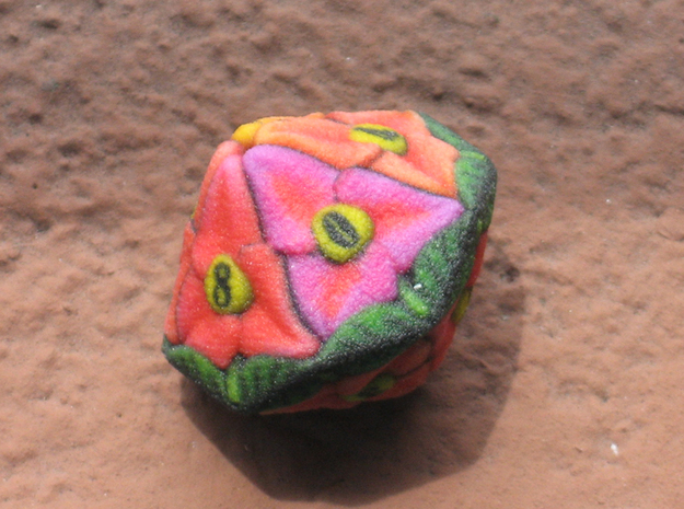 Flower D10 (Small) in Full Color Sandstone