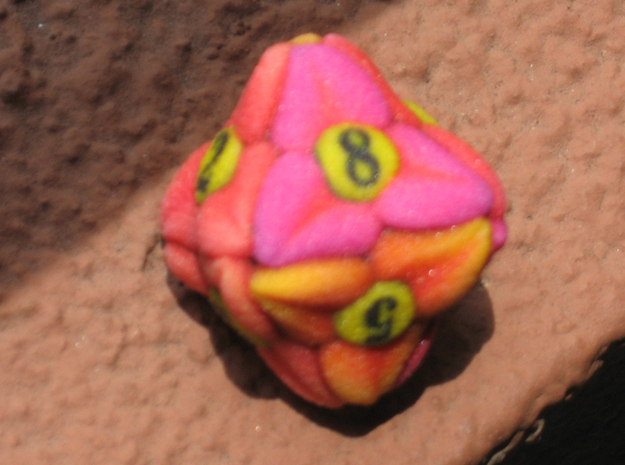 Flower D8 (Small) in Full Color Sandstone