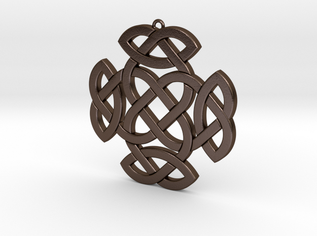 Celtic Knot 2 in Polished Bronze Steel