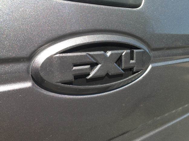 Ford F150 (09-14) FX4 Tailgate Badge in Black Natural Versatile Plastic
