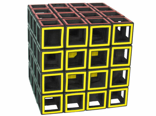 Framed Cube in White Natural Versatile Plastic