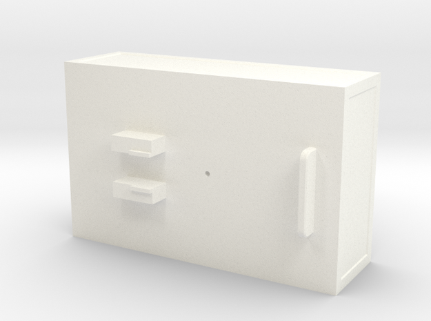 Ballastbox-22mmhigh in White Processed Versatile Plastic