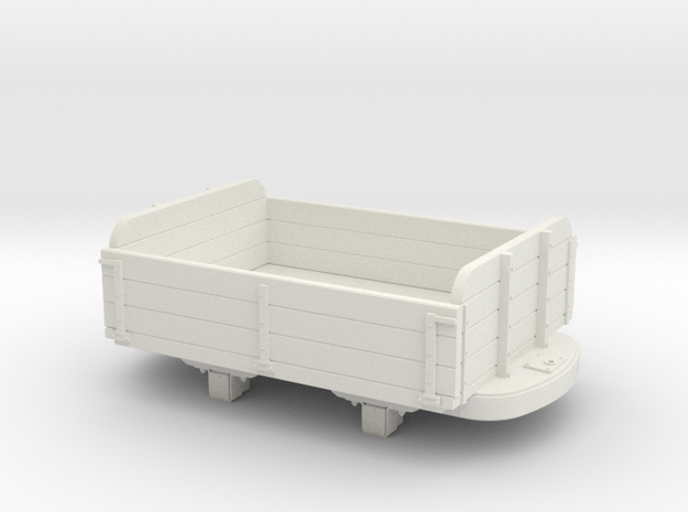 Gn15 3 plank dropside wagon  in White Natural Versatile Plastic