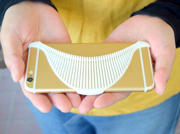 MANTA - 3d printed iphone 6 case - in White Processed Versatile Plastic