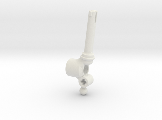 Mcpherson steering hub V1.1 in White Natural Versatile Plastic