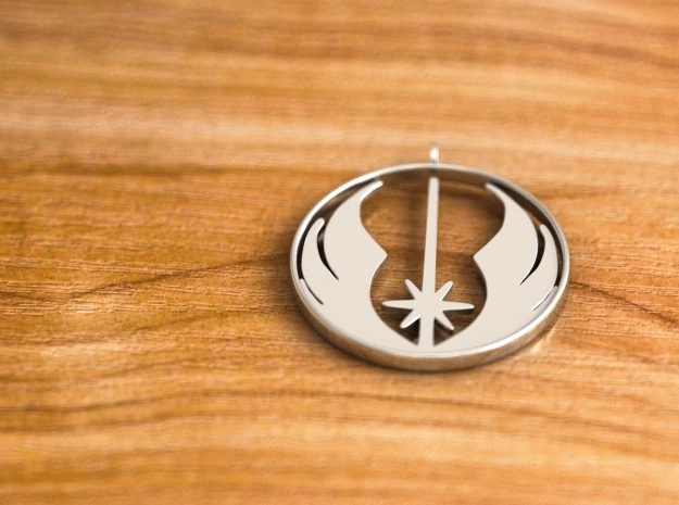 Jedi Pendant in Polished Silver