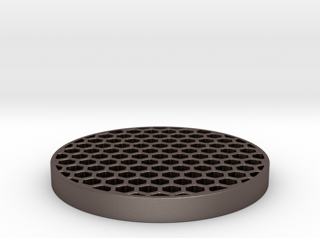 Honeycomb KillFlash 48mm 1mm thick 4mm Clearance in Polished Bronzed Silver Steel