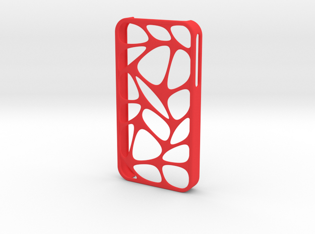 iPhone 4/4s ORGANIC in Red Processed Versatile Plastic