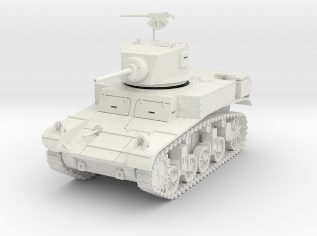 PV29A M3 Stuart -late turret (28mm) in White Natural Versatile Plastic