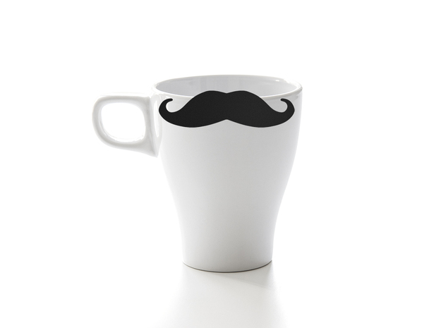 Mug & glass accessories Mustache 5 in Black Natural Versatile Plastic