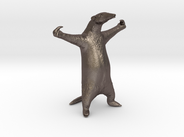 Golden Anteater - Come at me bro! in Polished Bronzed Silver Steel