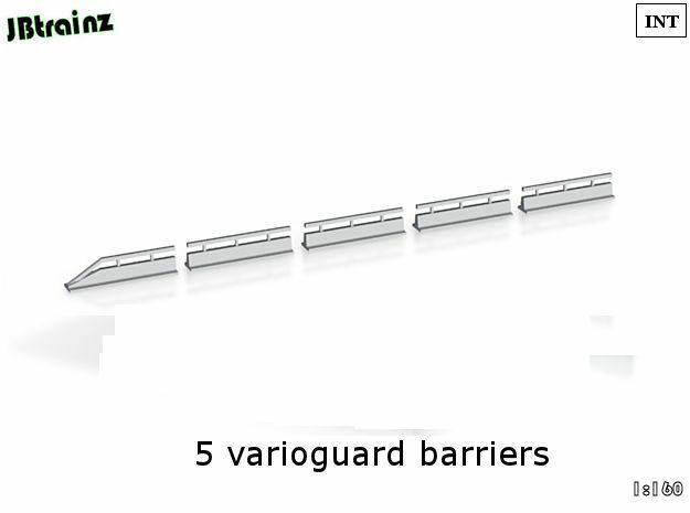 Varioguard Barrier (n-scale) in Tan Fine Detail Plastic