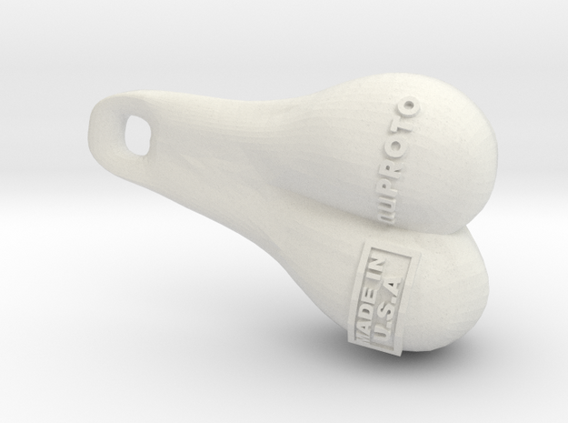 Testicycles - the trucks nuts for your bicycle in White Natural Versatile Plastic