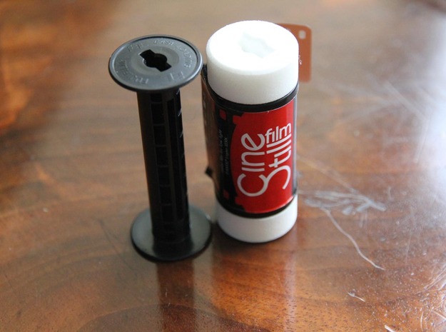 35mm Film to 120 Spool Adapter in White Natural Versatile Plastic