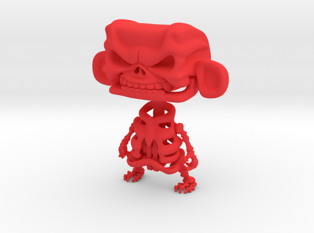3inch MAD skeleton in Red Processed Versatile Plastic