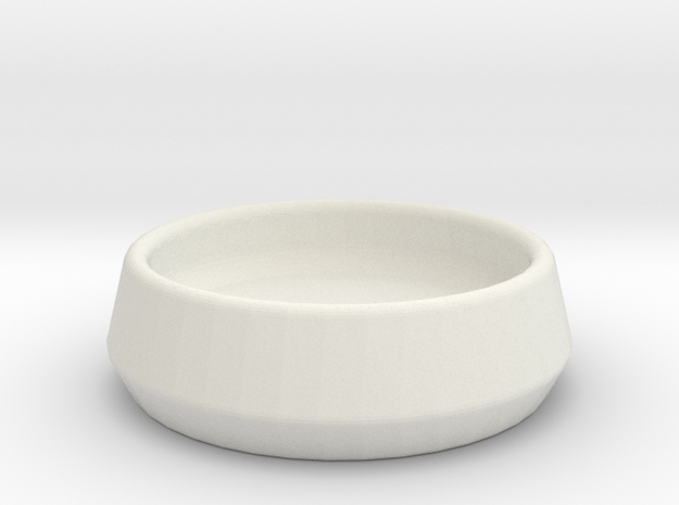 ServeConeDoubleDish-10-3 in White Natural Versatile Plastic