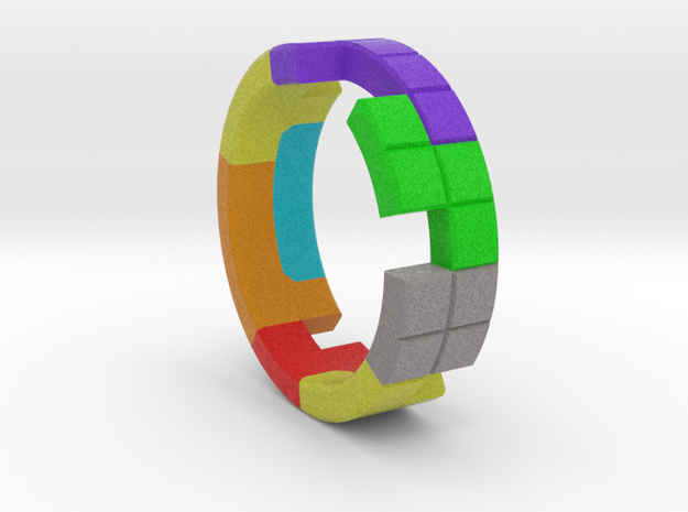 Tetris Ring Size 10 in Full Color Sandstone