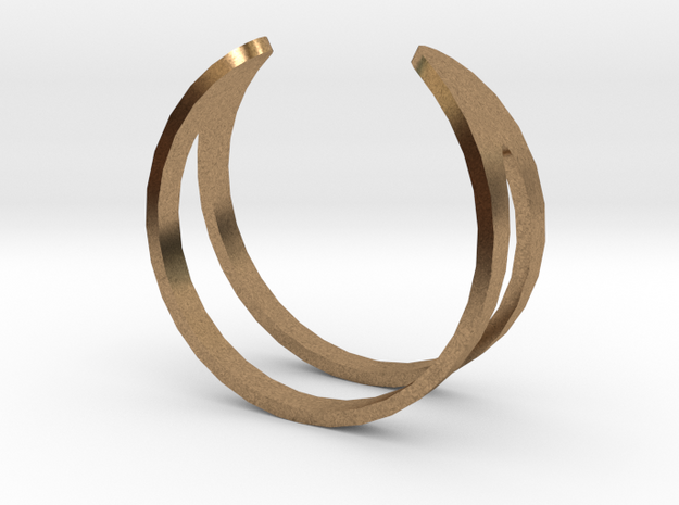 Ring19(18mm) in Natural Brass
