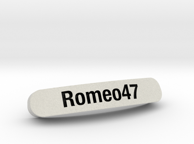 Romeo47 Nameplate for SteelSeries Rival in Full Color Sandstone