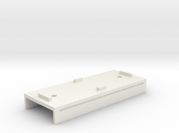 Base Carriage Europe #2 (n-scale) in White Natural Versatile Plastic