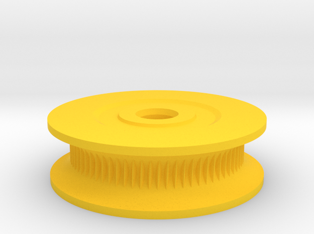 Counter Cog Attachment for Rotary Encoder in Yellow Processed Versatile Plastic
