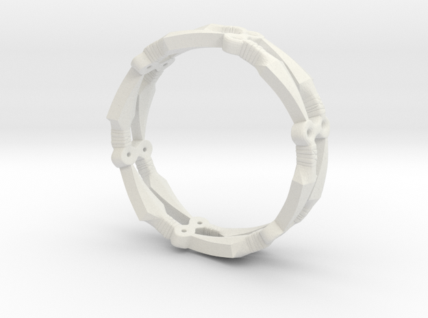 Kunai Ring - EU Size 57 in White Natural Versatile Plastic