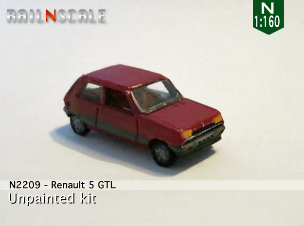 Renault 5 GTL (N 1:160) in Tan Fine Detail Plastic
