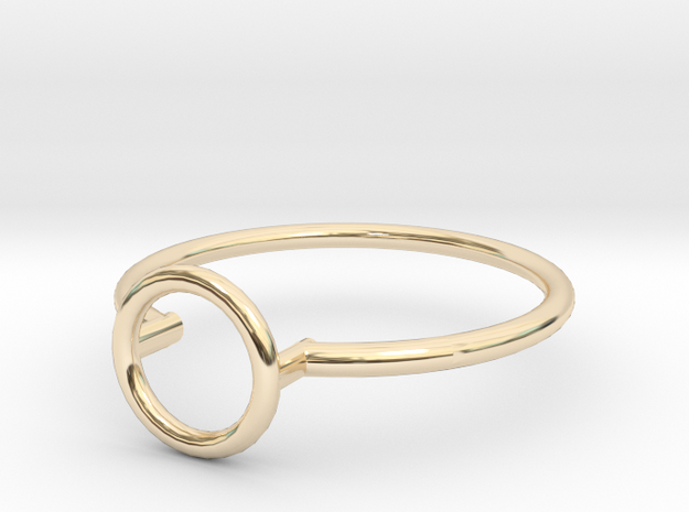 Open Circle Ring Sz. 5 in 14K Yellow Gold