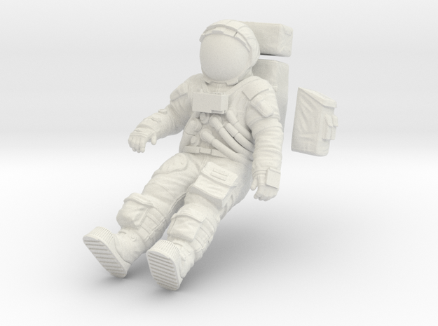 1:24 Apollo Astronaut /LRV(Lunar Roving Vehicle)  in White Natural Versatile Plastic