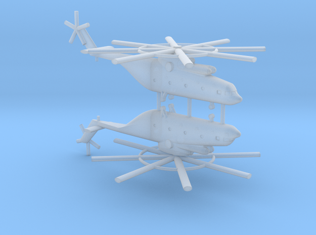 1/700 Mi-26 Halo Helicopter (x2) in Smooth Fine Detail Plastic