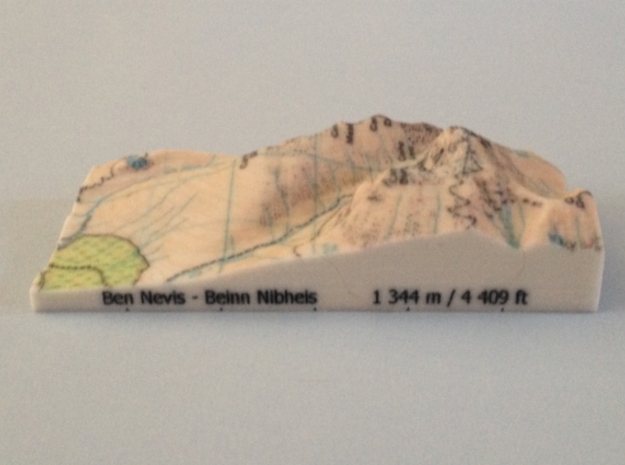 Ben Nevis - Map in Full Color Sandstone